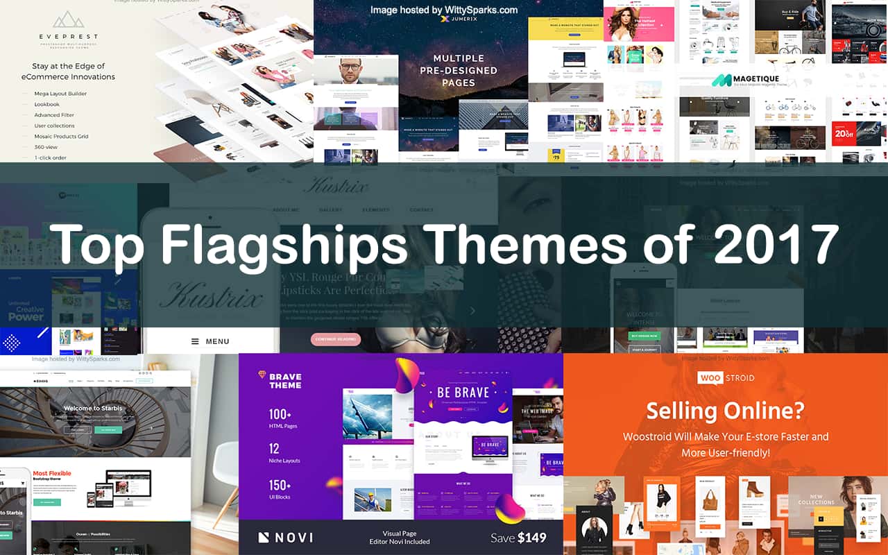 Top Flagships Themes of 2017 2 Top flagship WordPress and Joomla themes
