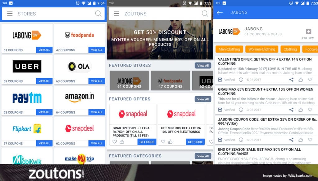 Zoutons - Online Shopping Coupons