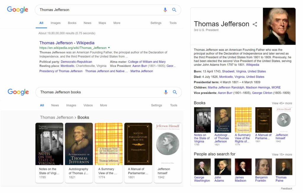 Thomas Jefferson - Google Knowledge Graph
