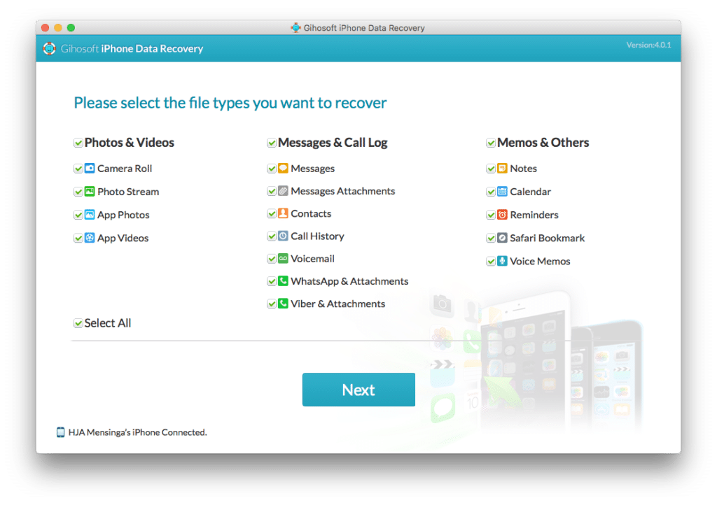 Gihosoft iphone data recovery software