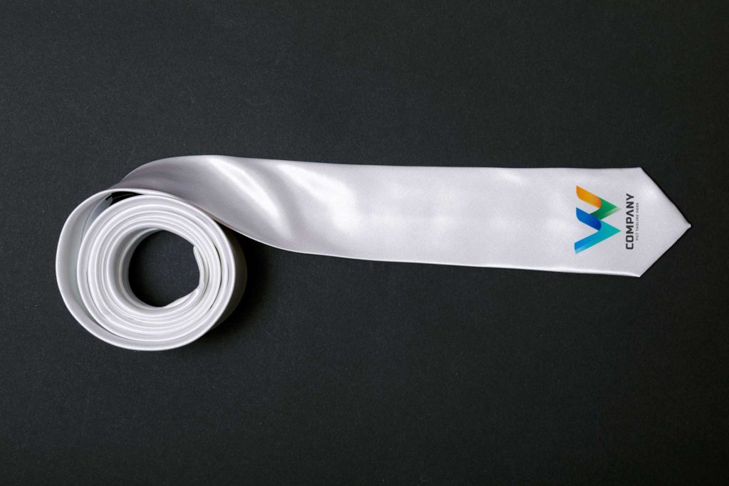 Custom ties with business branding