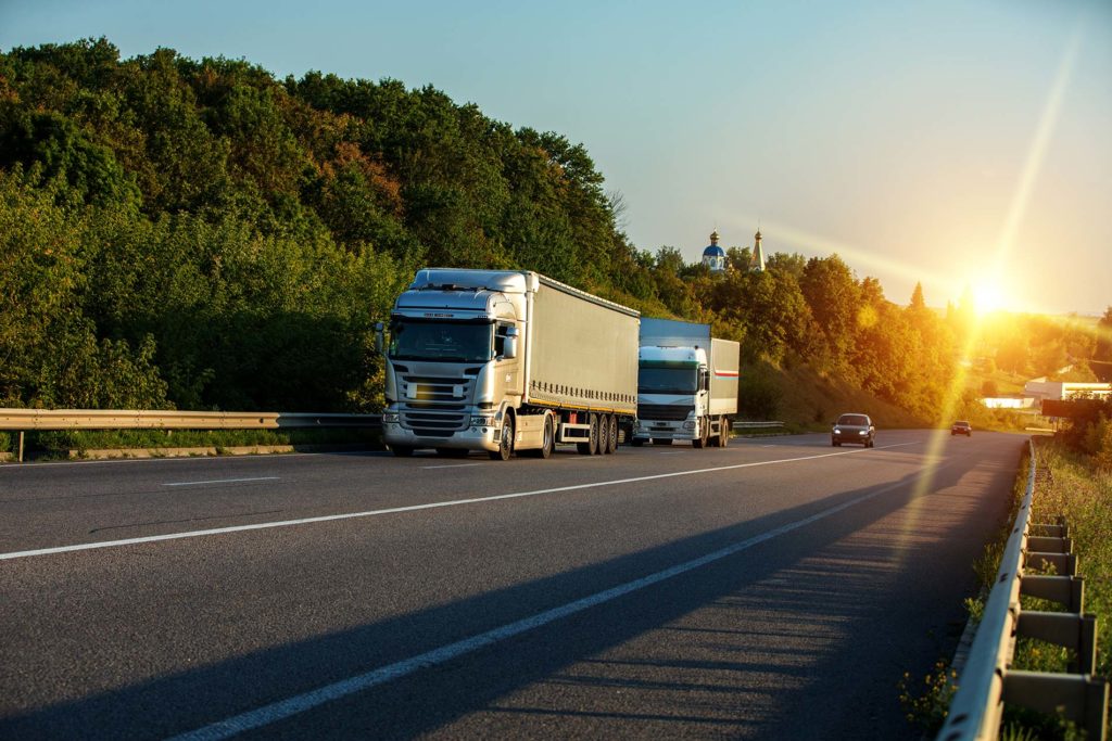 How to drive safe near large trucks