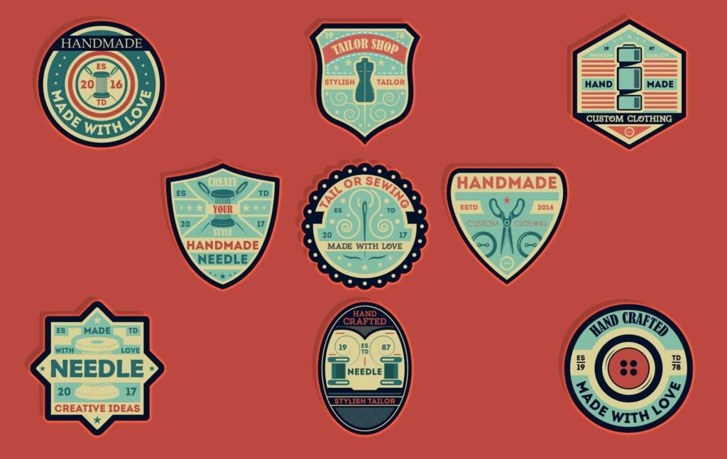 Custom enamel badges or pins