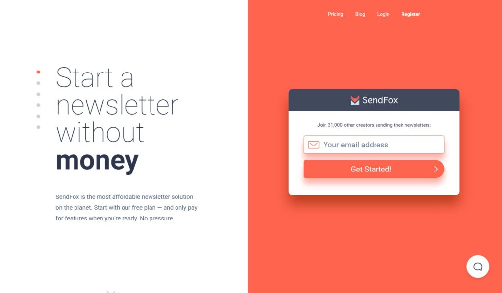 SendFox - Affordable email automation software