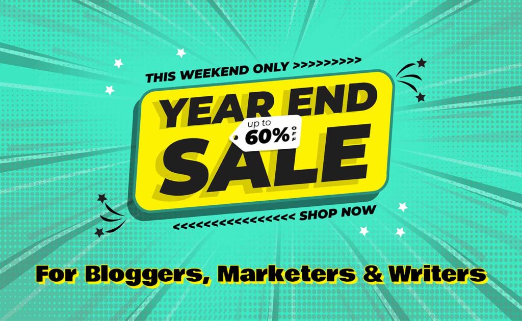 Black friday, cyber monday, year end, new year sales or deals or offers.
