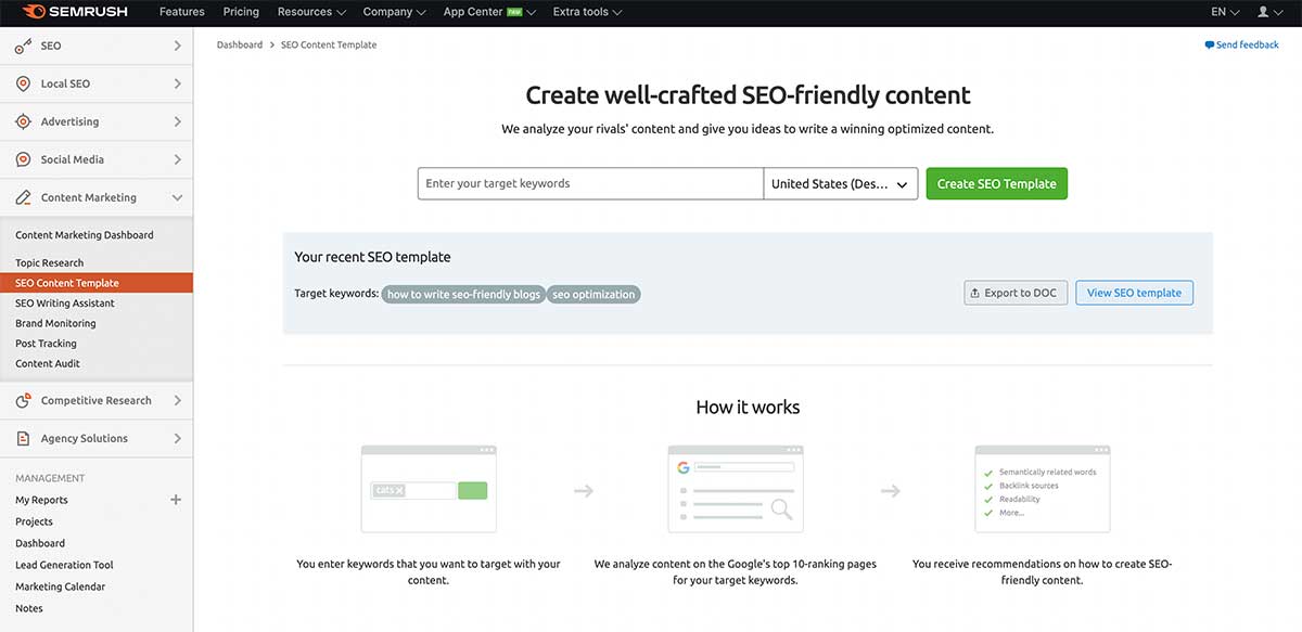 Semrush Invoice Sample How to use Semrush to generate SEO-friendly contents?
