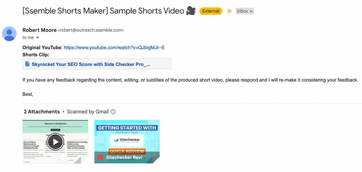 Mail Shorts main image 1