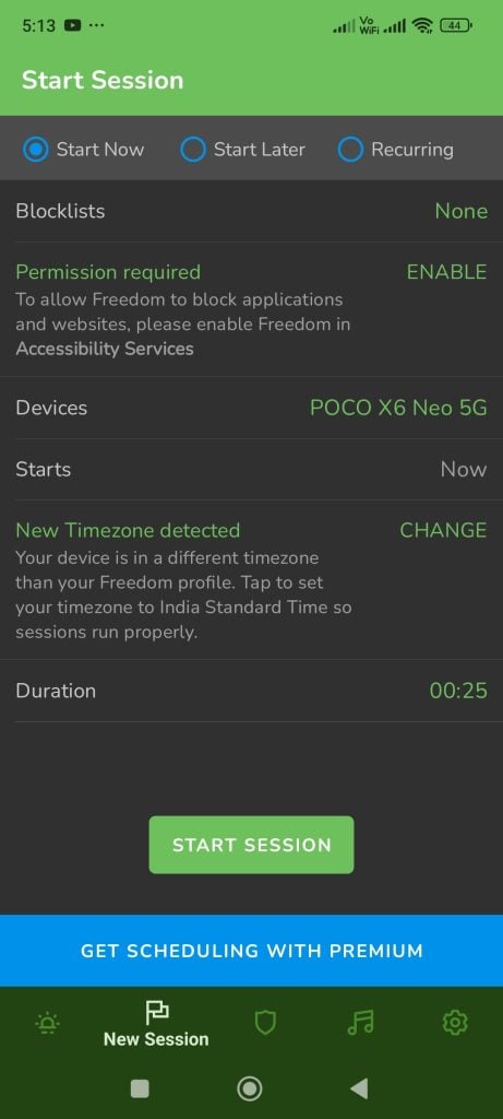 Freedom App