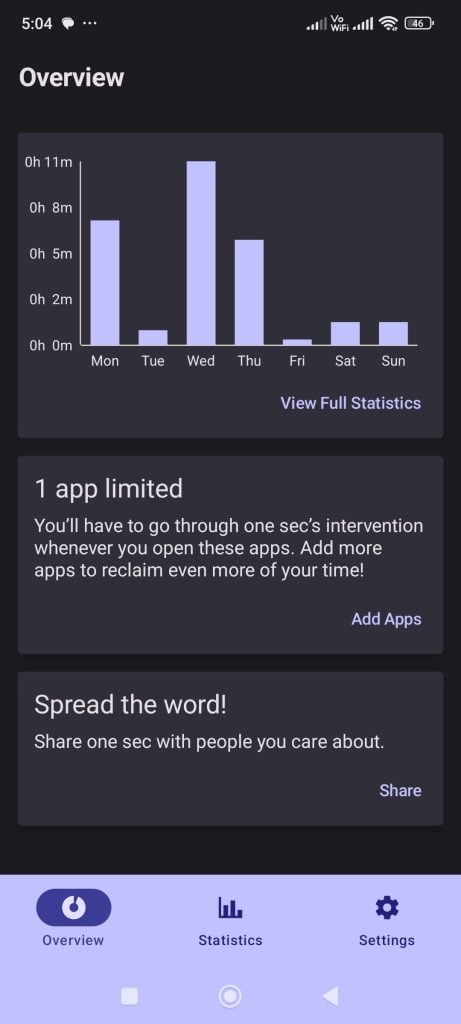 One Sec App