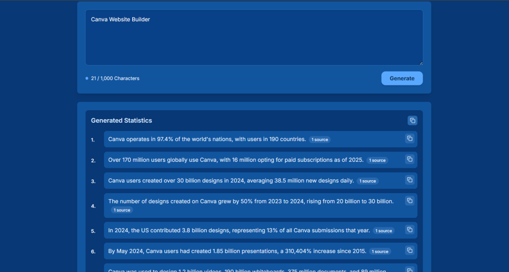 Answer Socrates - statistics generator