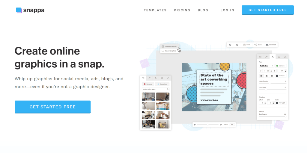 Top 12 Canva Alternatives, Hand-picked For You! (Free & Paid) 6 Snappa landing page