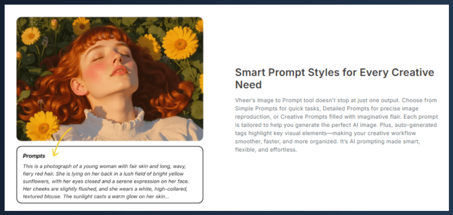 AI prompts to generate realistic images - Vheer