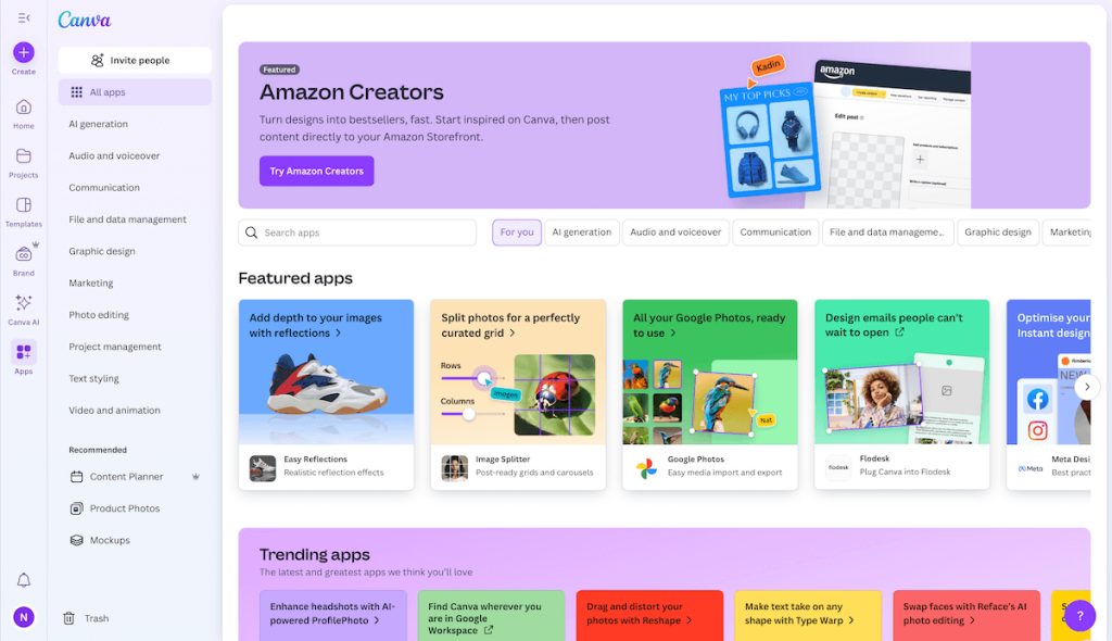 List of Canva Apps