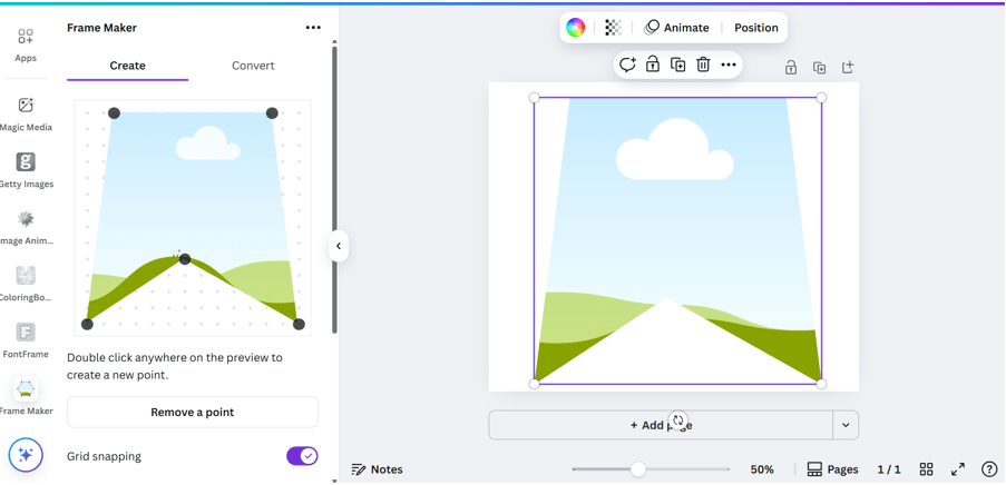 Canva Frame Maker App Example