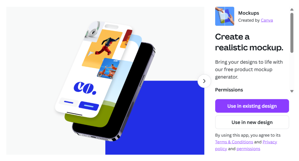 Canva Mockup App