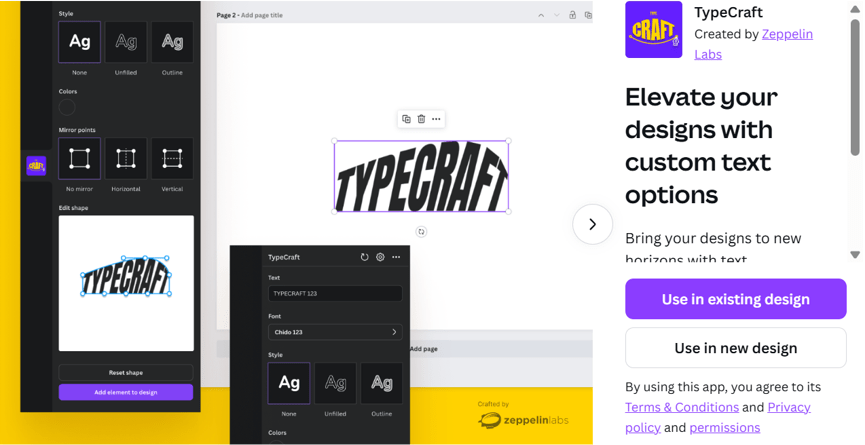 TypeCraft - Canva App