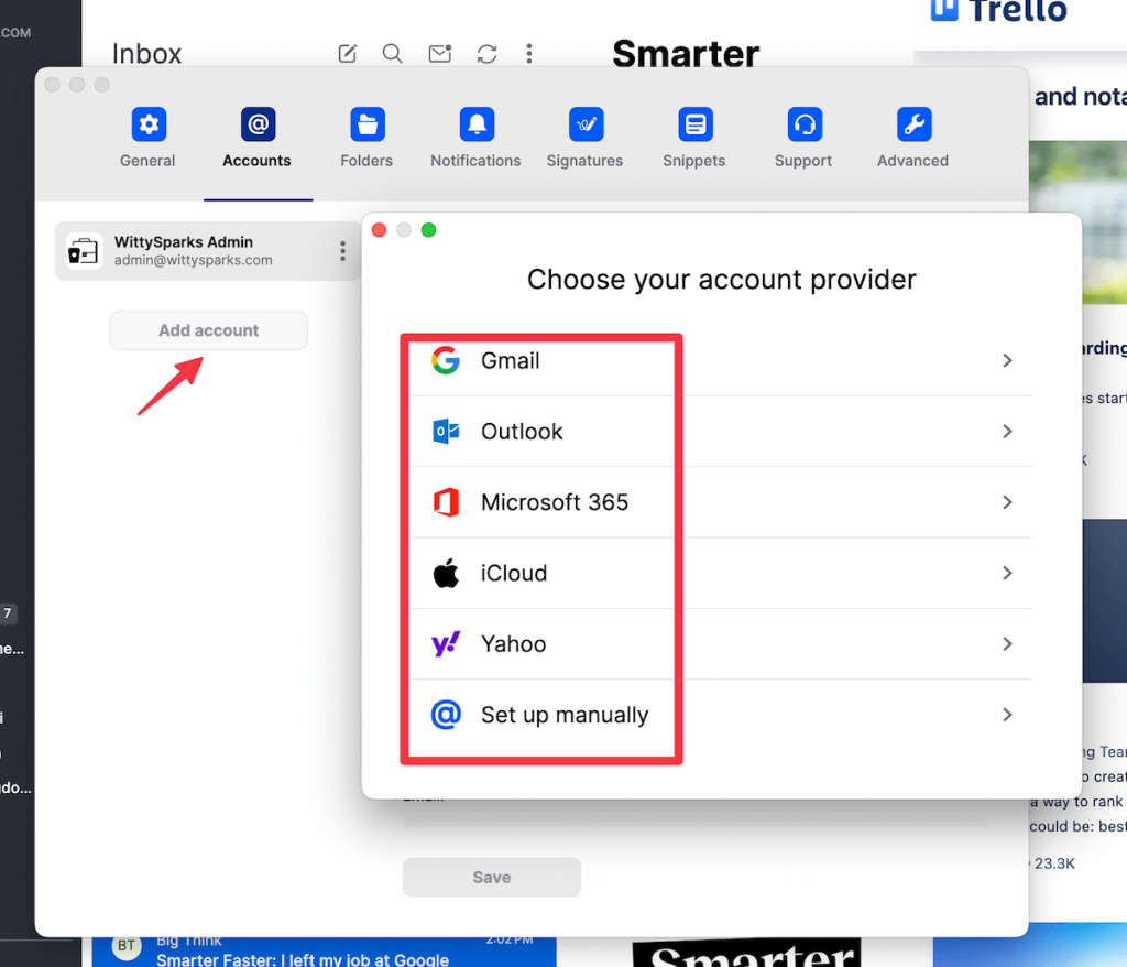 Mailbird multiple accounts