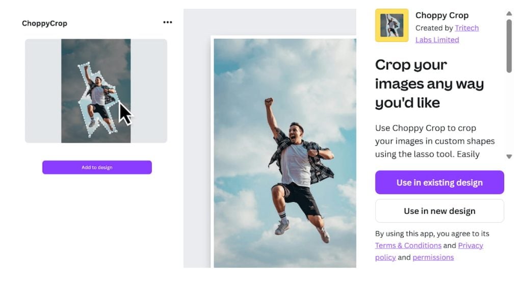 Canva App Choppy Crop