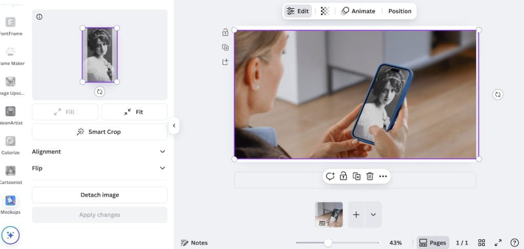 Canva App Mockup Example