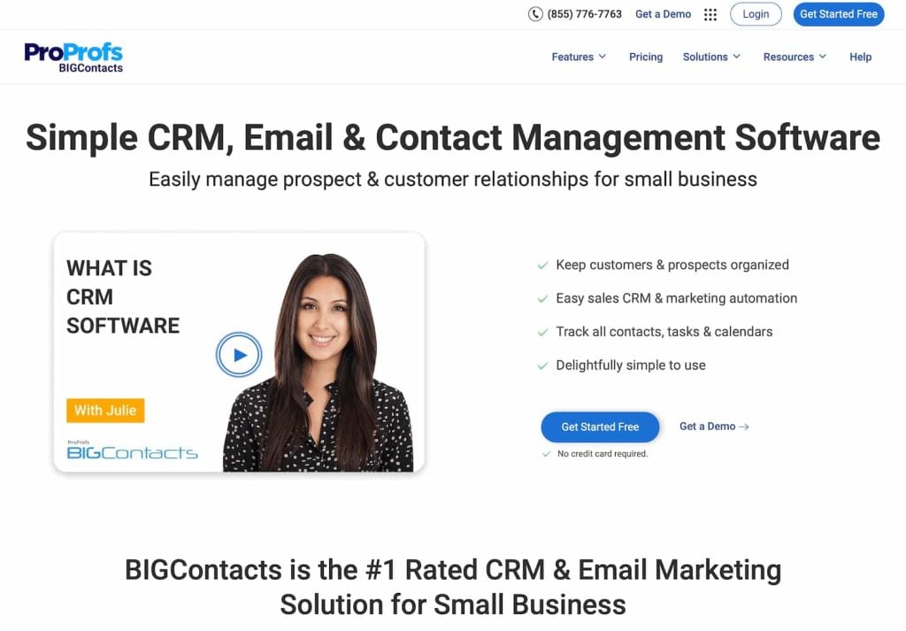 BigContacts CRM by ProProfs