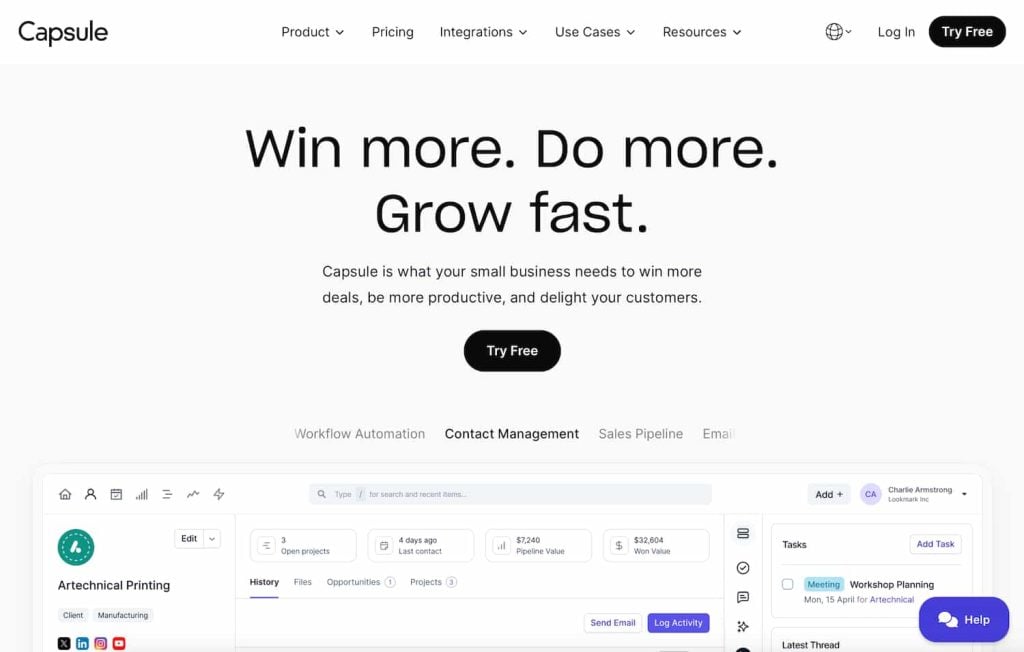 Capsule CRM