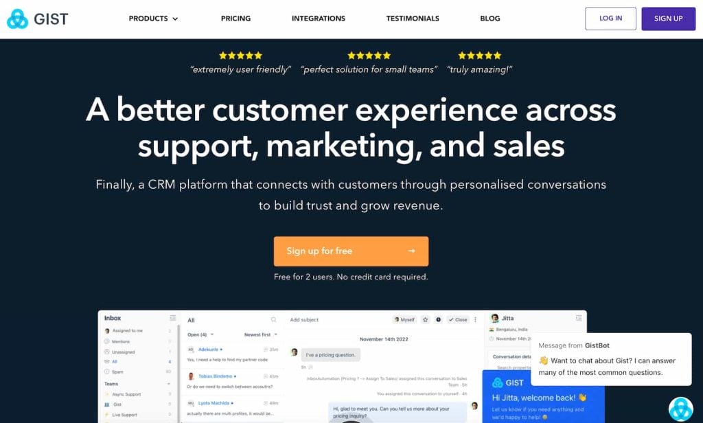 Gist CRM