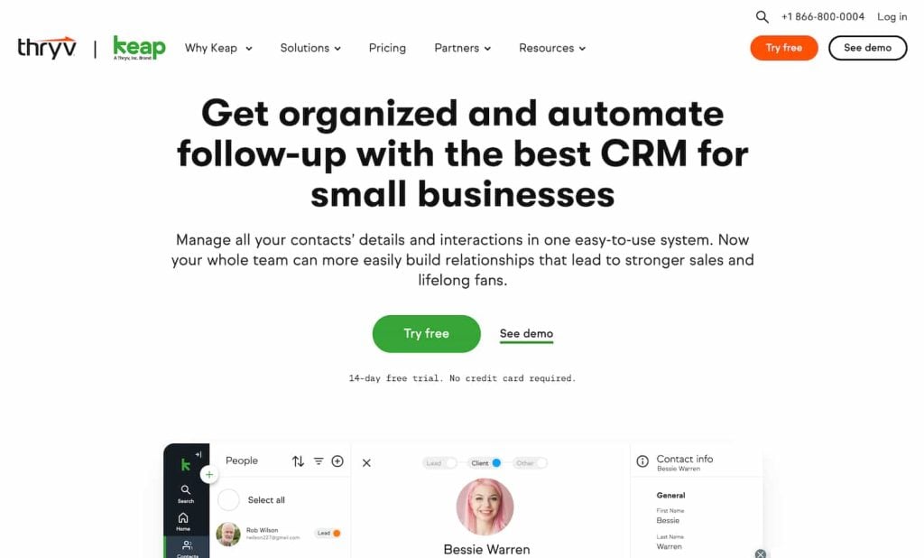 Keap CRM for Small Business