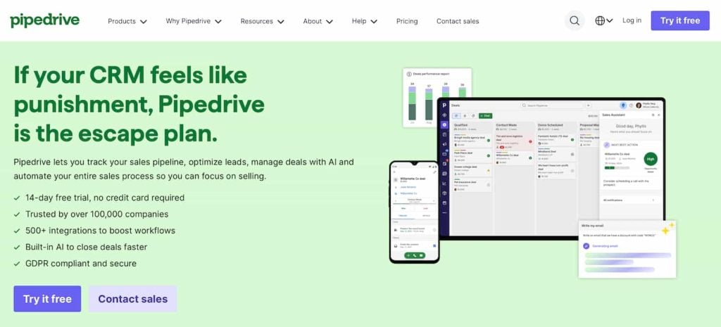 pipedrive Sales CRM