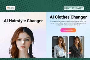 Flexclip AI hairstyle and clothes changer