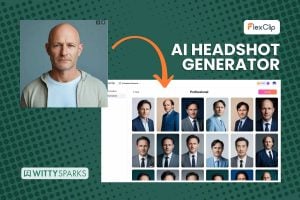 Flexclip AI headshot generator