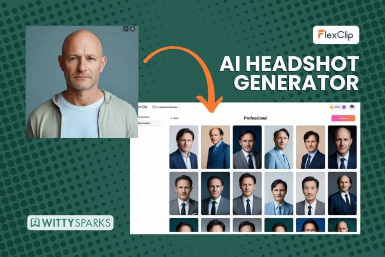 Flexclip AI headshot generator