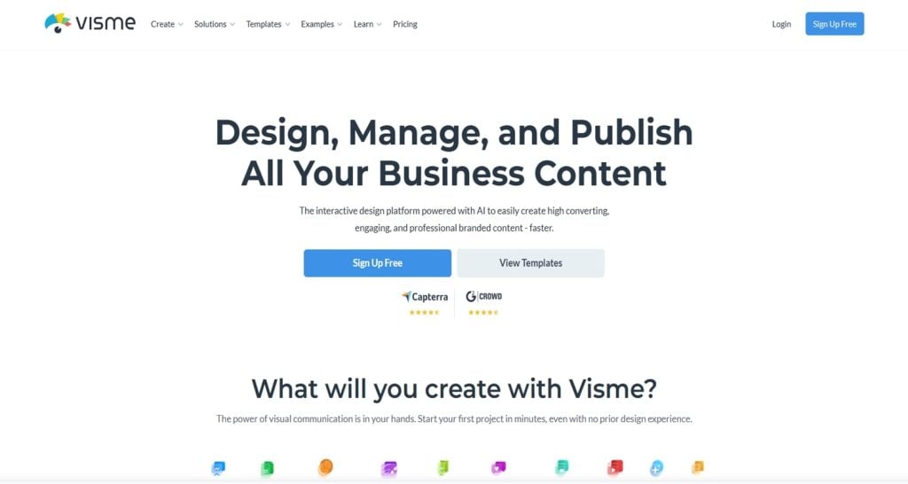 Top 12 Canva Alternatives, Hand-picked For You! (Free & Paid) 10 Visme: AI Presentation maker, Infographics, and One pager templates