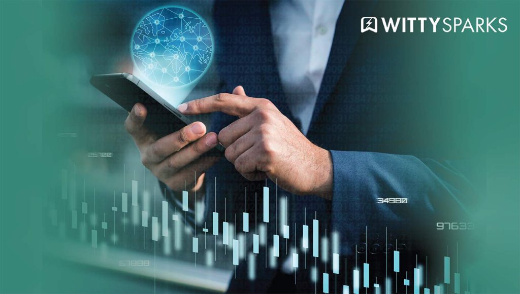 Ce paramètre SEO négligé peut améliorer votre visibilité dans les moteurs de recherche organiques du jour au lendemain. 2 Professionnel utilisant un smartphone avec des analyses numériques et des graphiques de réseau, symbolisant la visibilité de la recherche organique basée sur les données.