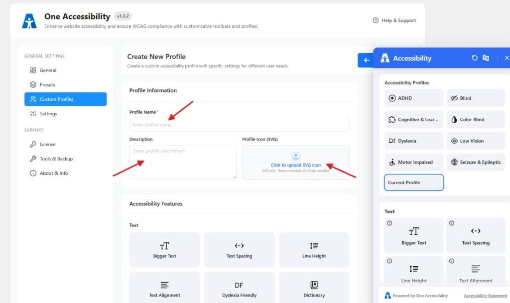 How to Make Your WordPress Website Accessible (Using One Accessibility Plugin)? 6 One Accessibility plugin configuration