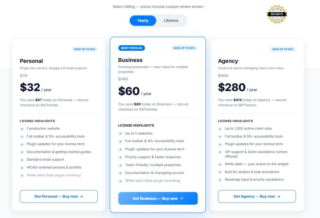 How to Make Your WordPress Website Accessible (Using One Accessibility Plugin)? 13 One Accessibility WordPress Plugin Price